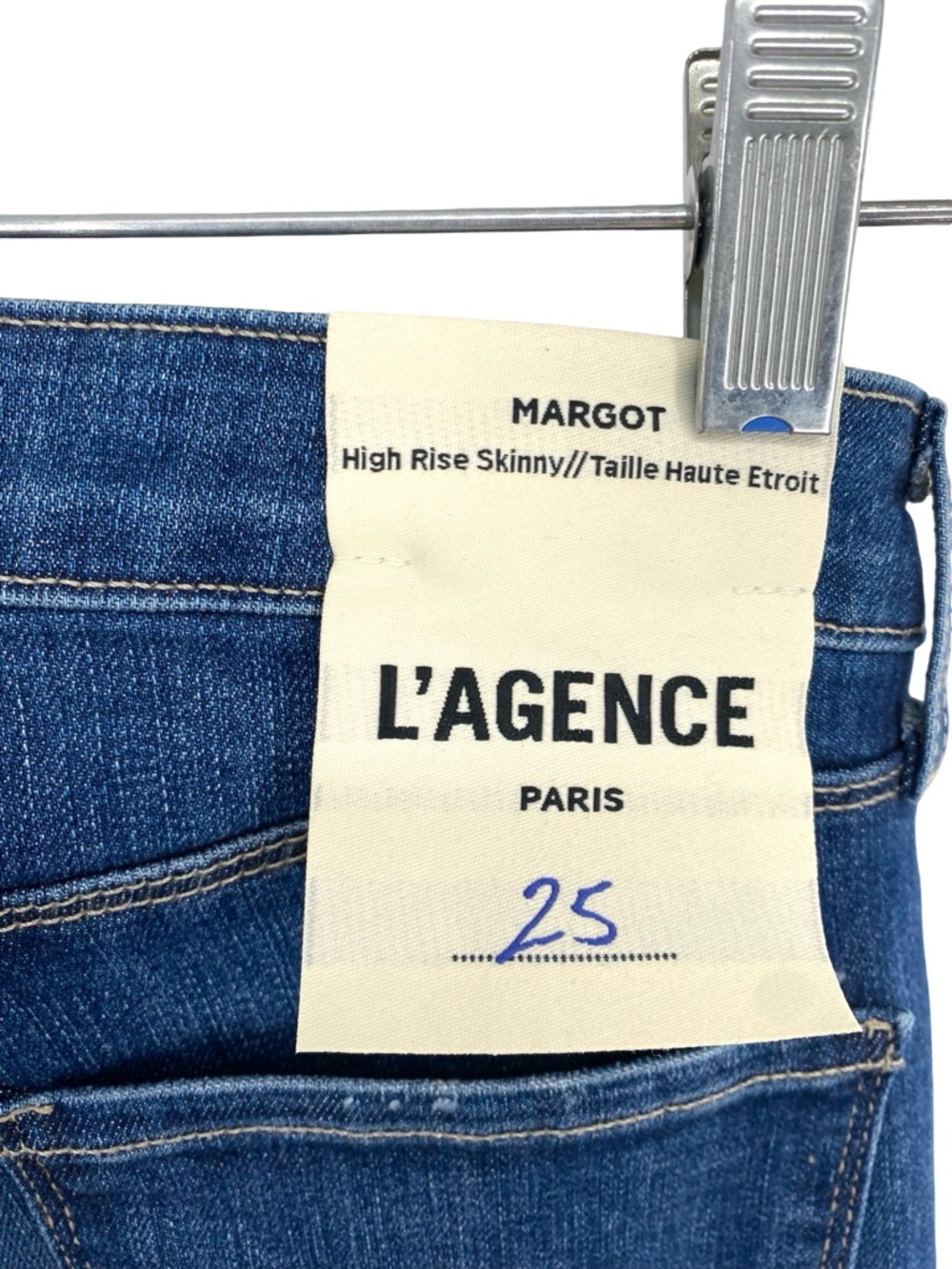 L’AGENCE Jeans Women's Size 25 Margot Mirage Blue Mid Rise Skinny New - Picture 7 of 7